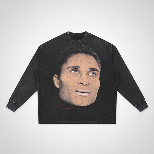 EUSEBIO BIGFACE Mineral Wash Waffle Oversized T-Shirt
