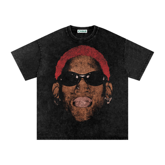 D. Rodman BigFace Snow Washed Oversized