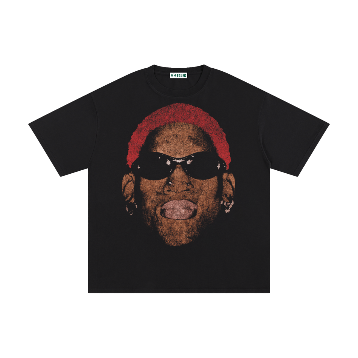 Dennis Rodman Big Face  Pure Cotton T-Shirt