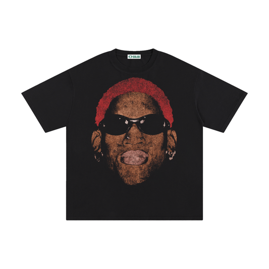 Dennis Rodman Big Face  Pure Cotton T-Shirt